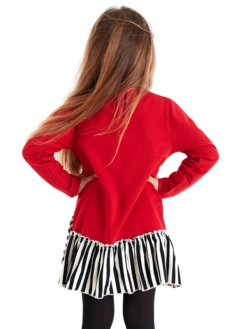 MSHB&G Meow Pow Red Girl Dress